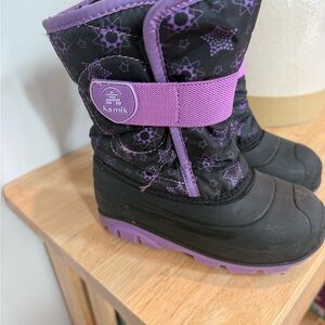 Kamik Black and Purple Kids' Boots